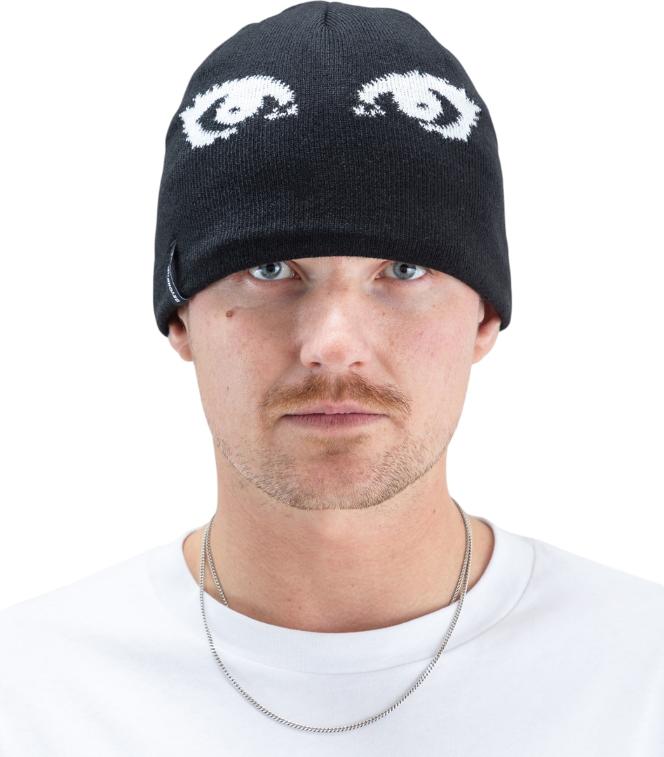 Product image 2 of the product “JACQUARD EYES Beanie 2027 black ”