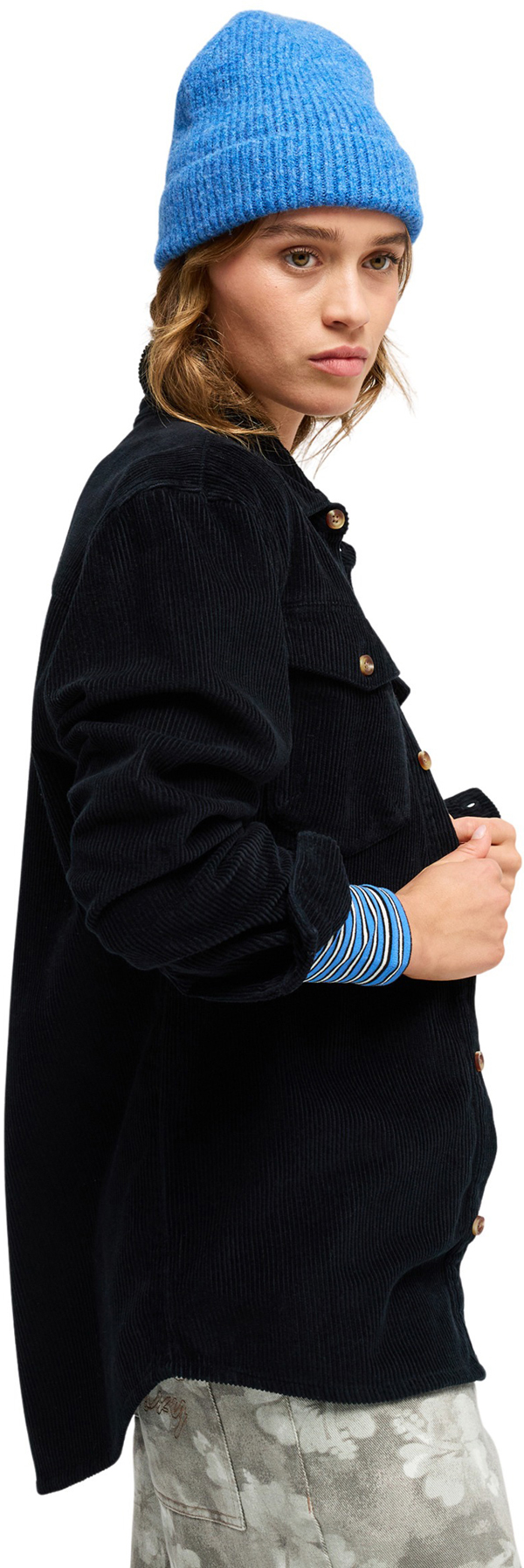 Product image 2 of the product “LET IT GO CORD Shirt 2027 anthracite S”