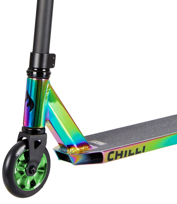 Stunt park scooter CHILLI PRO SCOOTER ROCKY Scooter neochrome/green Freestyle 
