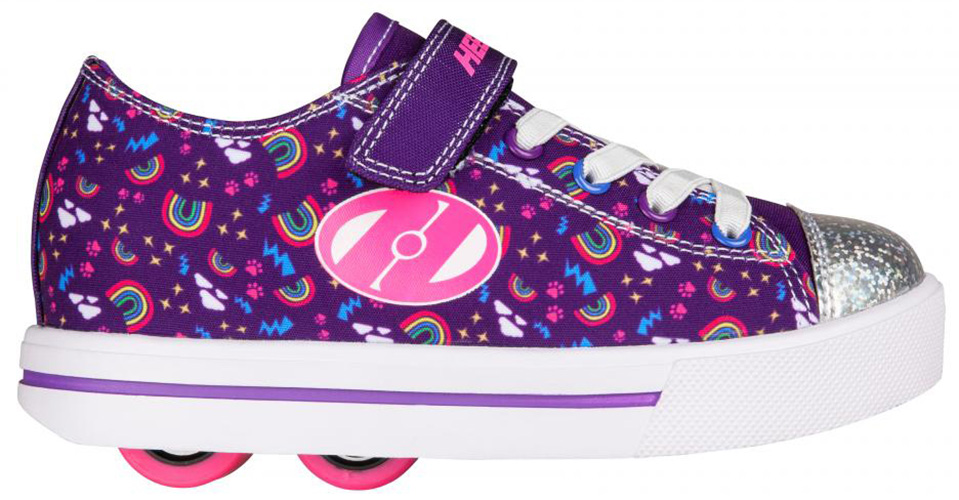 heelys snazzy x2 purple rainbow