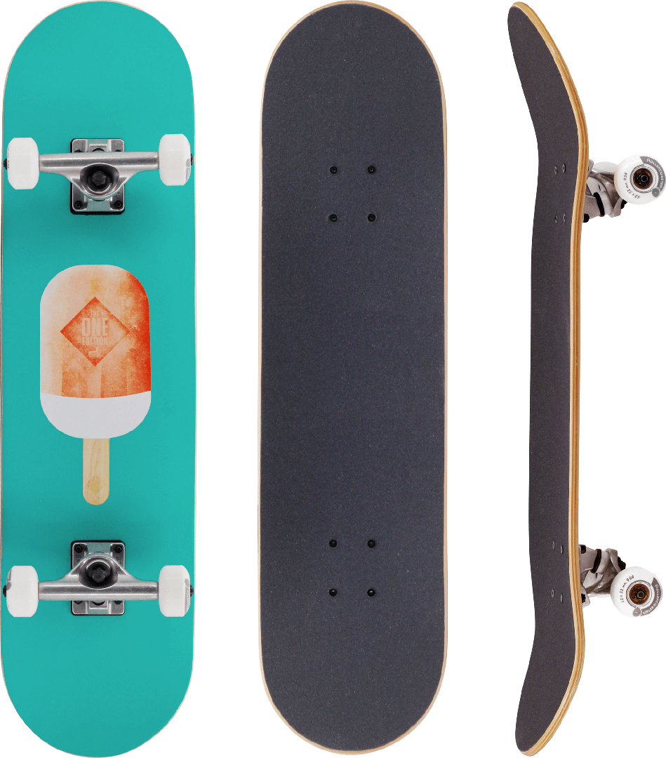 Miniaturansicht 21  - ROLLERCOASTER Skateboard Komplettboard Longboard FEATHERS + ICECREAM + PALMS +