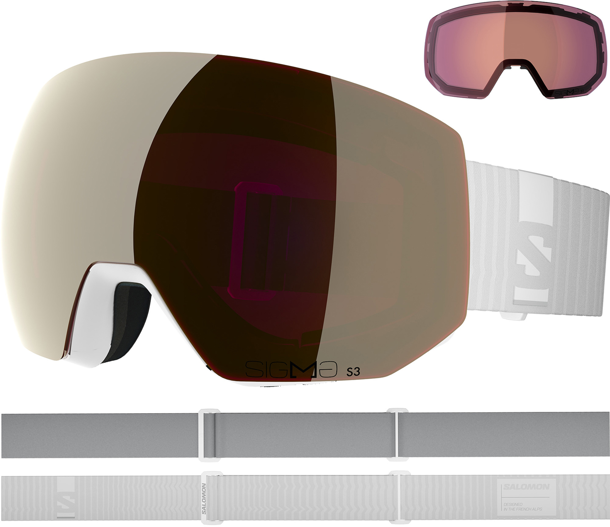 Artikelbild 2 des Artikels “RADIUM PRO SIGMA Schneebrille 2027 white/sigma black gold “