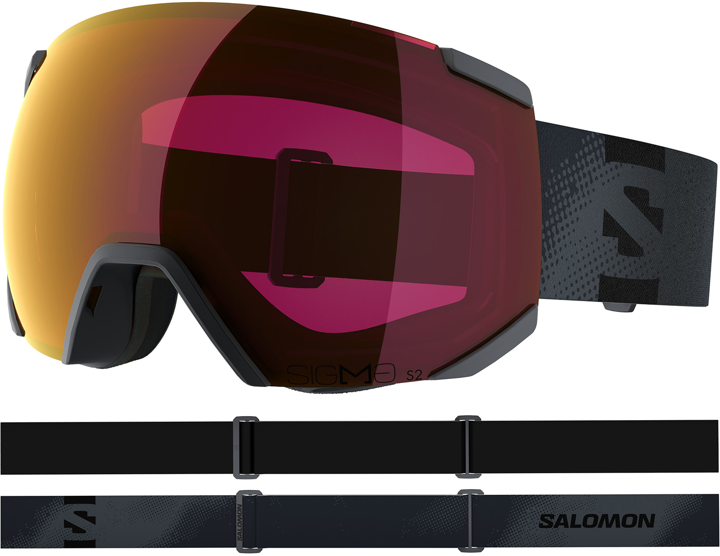 Product image 2 of the product “RADIUM SIGMA Goggle 2026 ebony/sigma poppy red ”