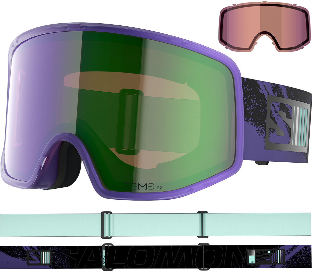 Artikelbild 2 des Artikels “SENTRY PRO SIGMA Schneebrille 2026 ultra violet/sigma emerald “
