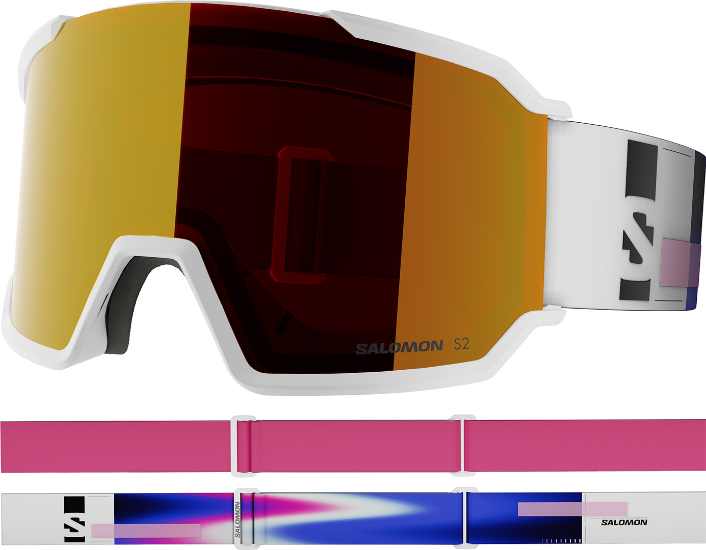 Product image 2 of the product “S/VIEW 3 Goggle 2027 white/mid red ”