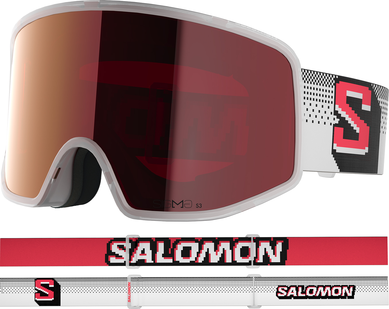 Artikelbild 2 des Artikels “SENTRY PRO SIGMA Schneebrille 2027 translucent frozen/sigma fire red “