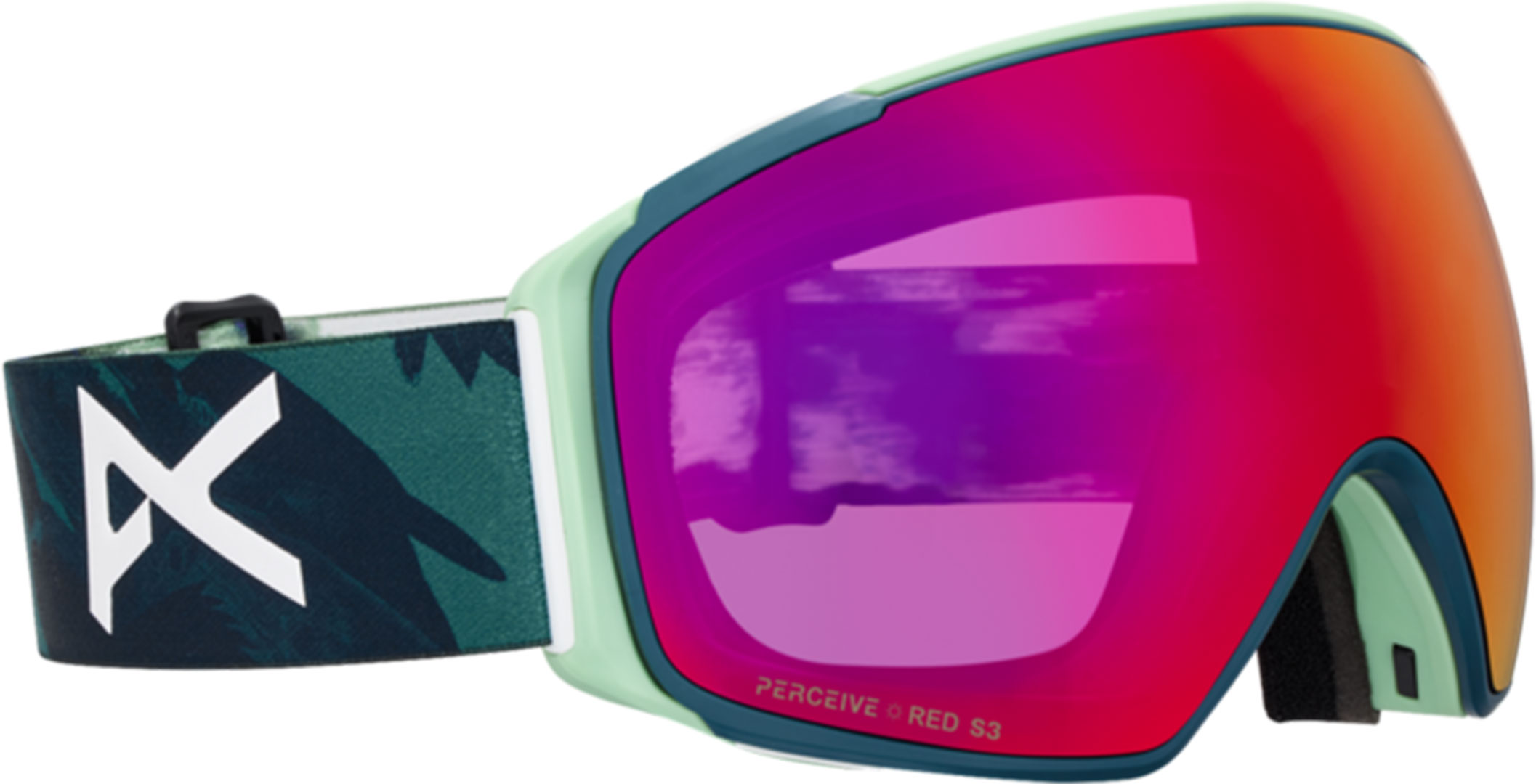 Product image 2 of the product “M4S TROIC Goggle 2026 family tree/perceive sunny red ”