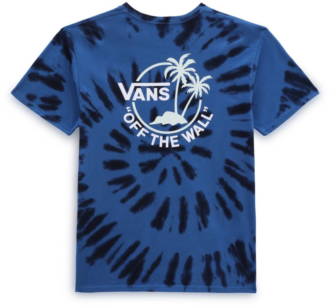 Blue and white 2024 tie dye vans