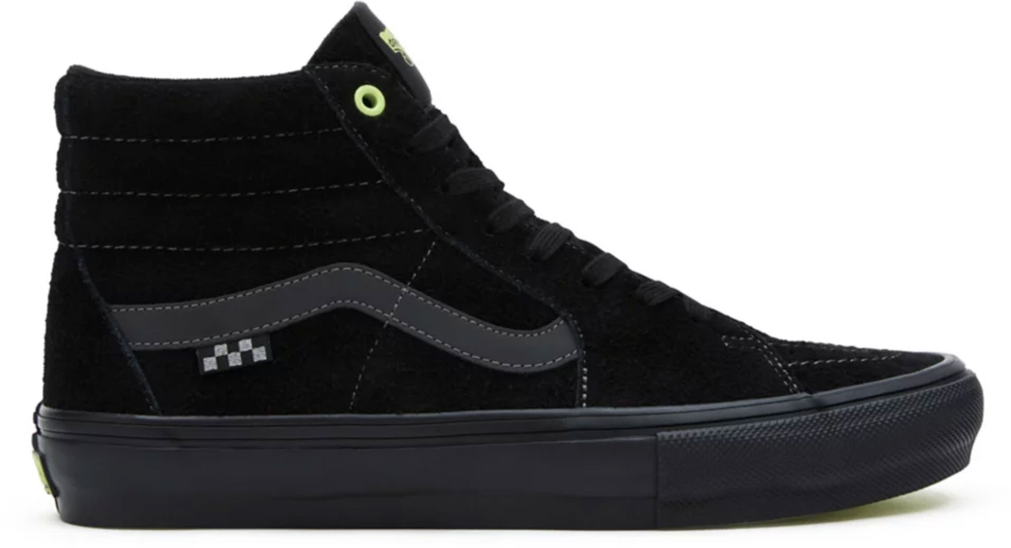 Vans SKATE SK8 HI Shoe black sunny lime Warehouse One