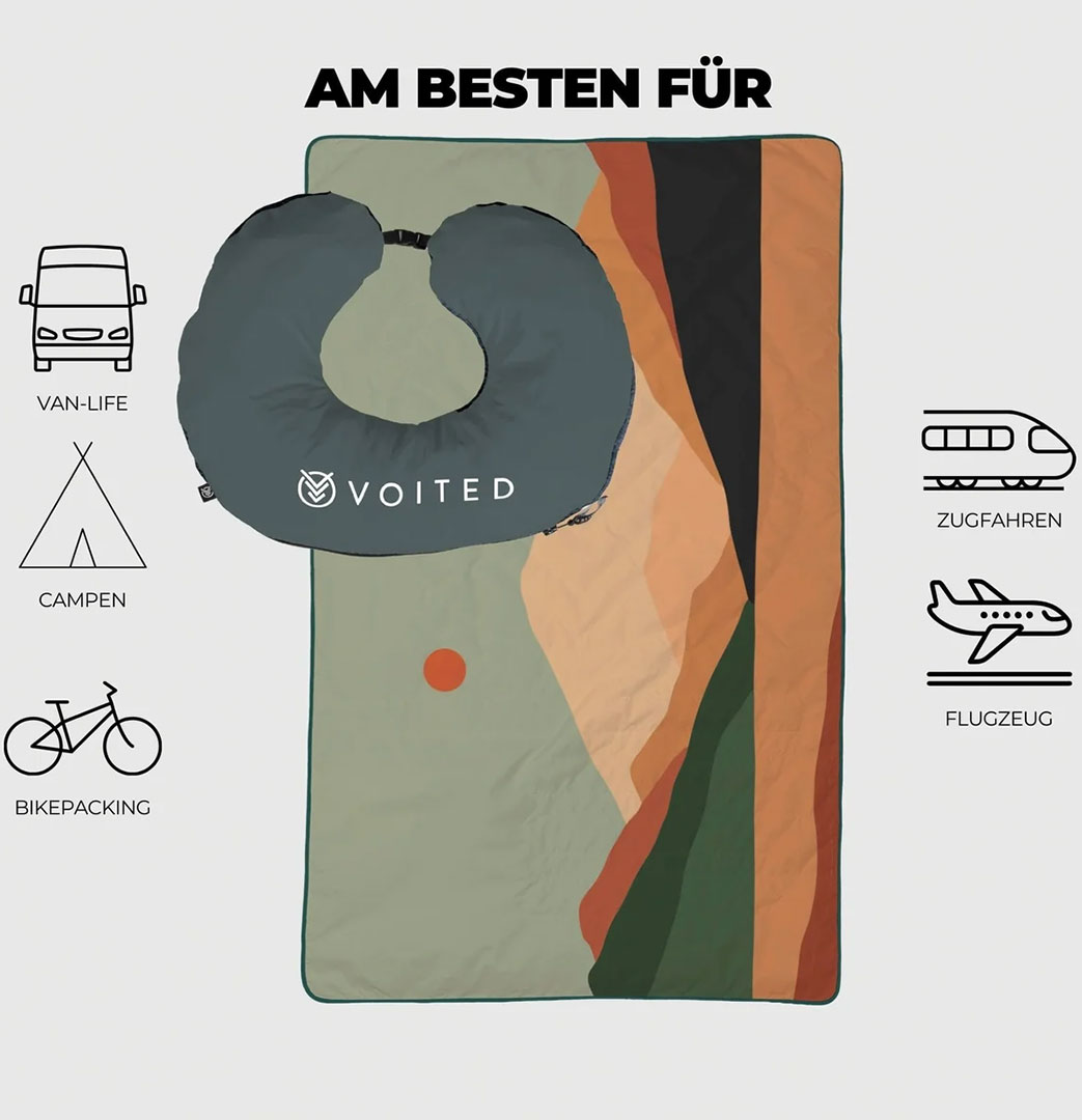Artikelbild 2 des Artikels “NECKPACK 3in1 2.0 Nackenkissen + Decke 2027 jasper/tree green “