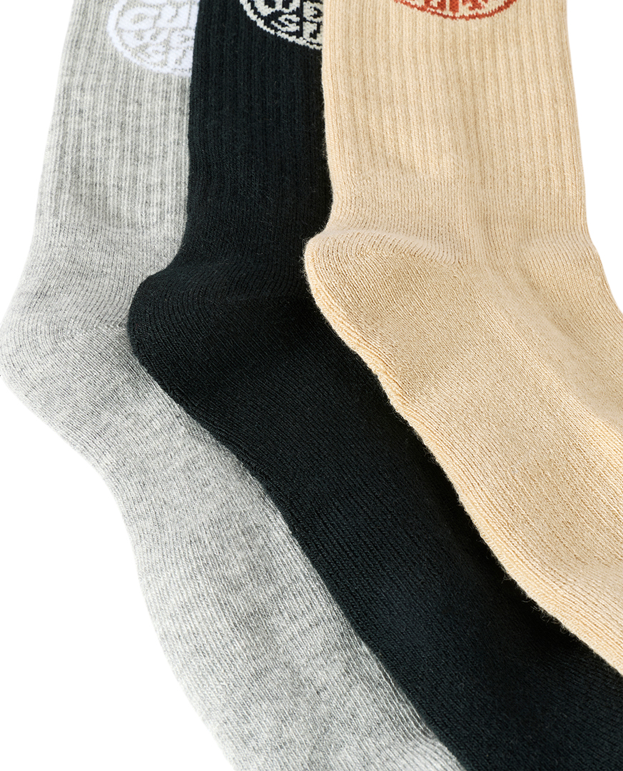 Product image 3 of the product “WETTY CREW 3-Pack Socks 2027 khaki sand ”