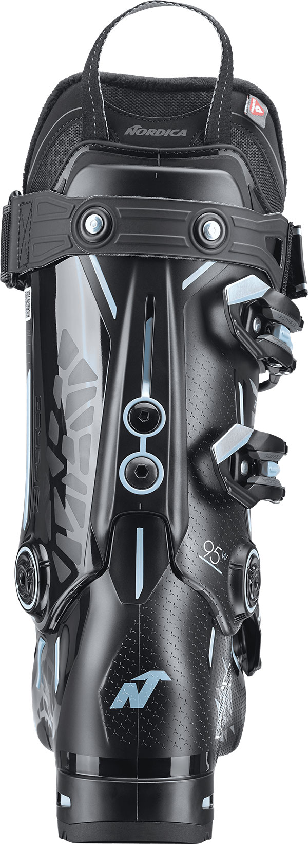 Product image 3 of the product “PRO MACHINE 3 95 W GW Ski Boot 2027 black/light blue/white 24,5”