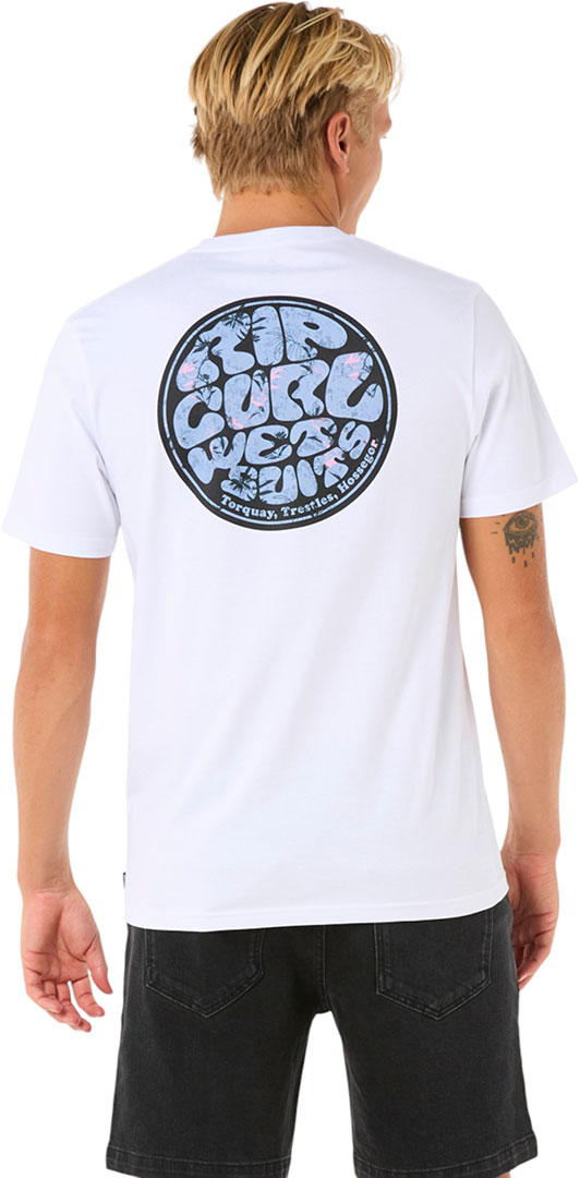 RIP CURL Shirt Tshirt Oberteil WETTIE PASSAGE ICON T-Shirt 2025 white Oberteil