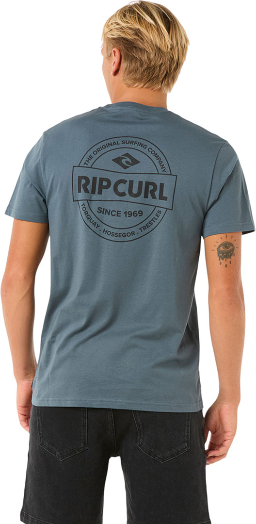 RIP CURL Shirt camiseta parte superior STAPLE T-Shirt 2025 pine night parte superior Top - Imagen 8 de 15