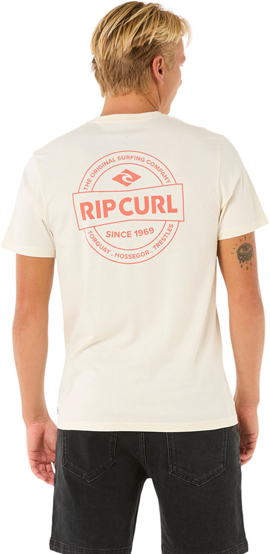 RIP CURL Shirt Tshirt Oberteil STAPLE T-Shirt 2025 bone Oberteil Top T-Shirt - Bild 9 von 36