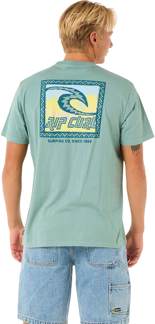 RIP CURL Shirt Tshirt Oberteil RAW ENERGY TRAD T-Shirt 2025 blue lagoon Oberteil
