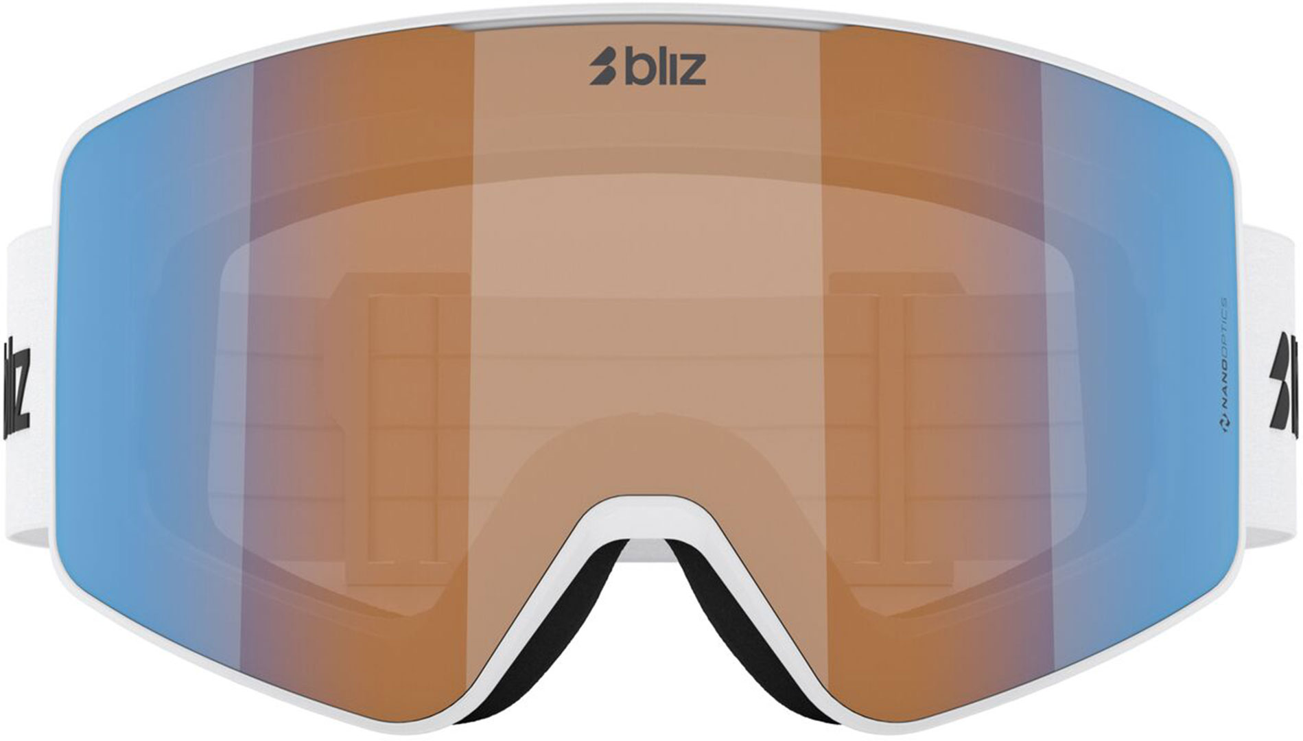Product image 3 of the product “G001 Goggle 2026 matte white/n_o_n orange & blue ”