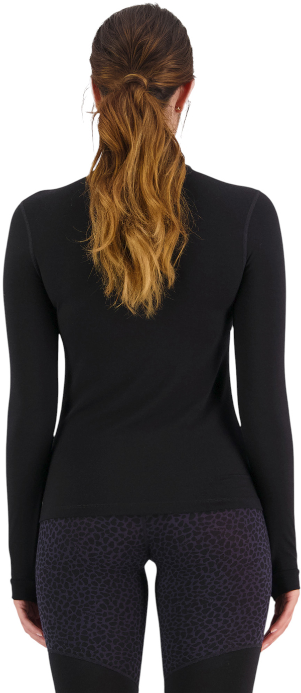 Product image 3 of the product “CASCADE MERINO MOCK NECK WOMEN Longsleeve 2027 black S”