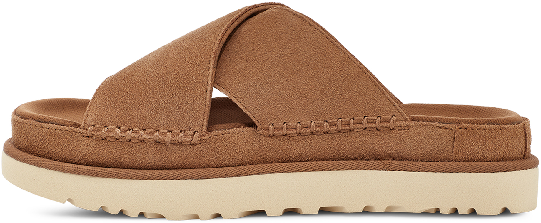 UGG Sandalen Slaps GOLDENSTAR CROSS SLIDE Sandale 2024 chestnut Sandaletten