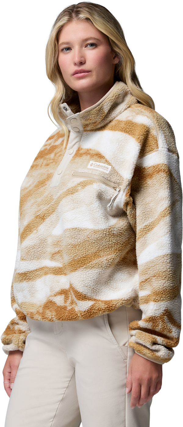 Product image 3 of the product “HELVETIA II PRINTED CROPPED WOMEN Fleece 2027 sea salt/summits S”