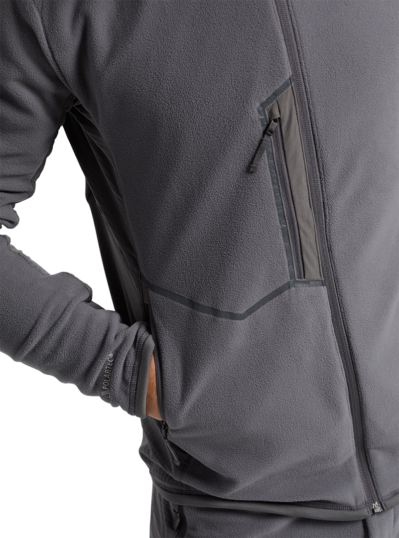 black full zip fleece