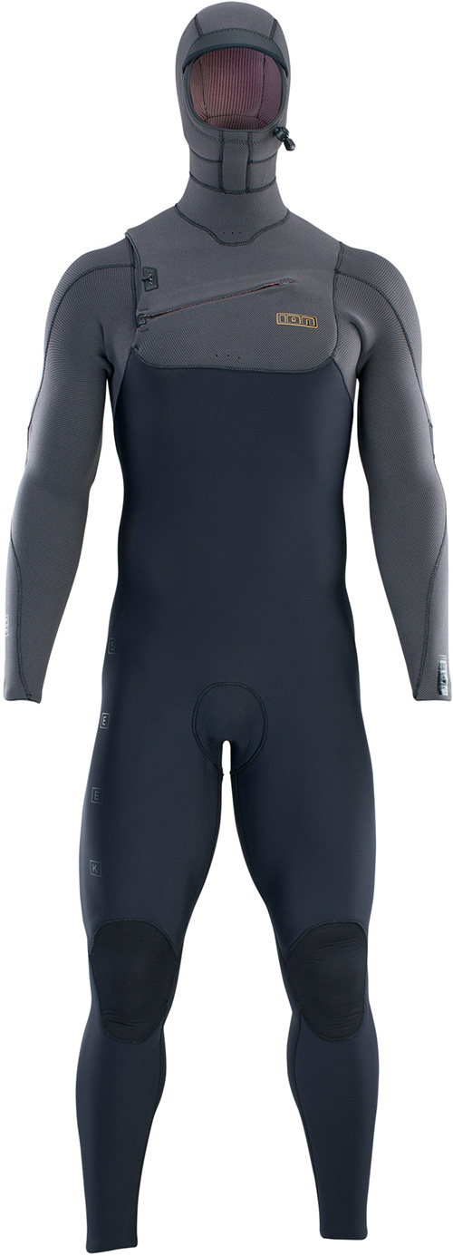 ION Neopren Surfanzug Neoprenanzug SEEK AMP 65 HOOD CHEST ZIP Full Suit 2024