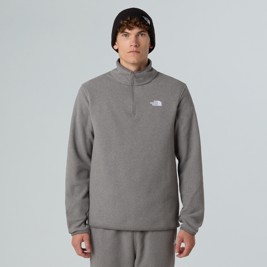 Product image 3 of the product “GLACIER 1/4 Zip Fleece 2027 tnf mid grey heather XL”