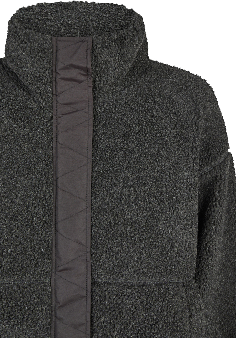 Product image 3 of the product “FLUFFY TEDDY Coat 2027 black melange XS”