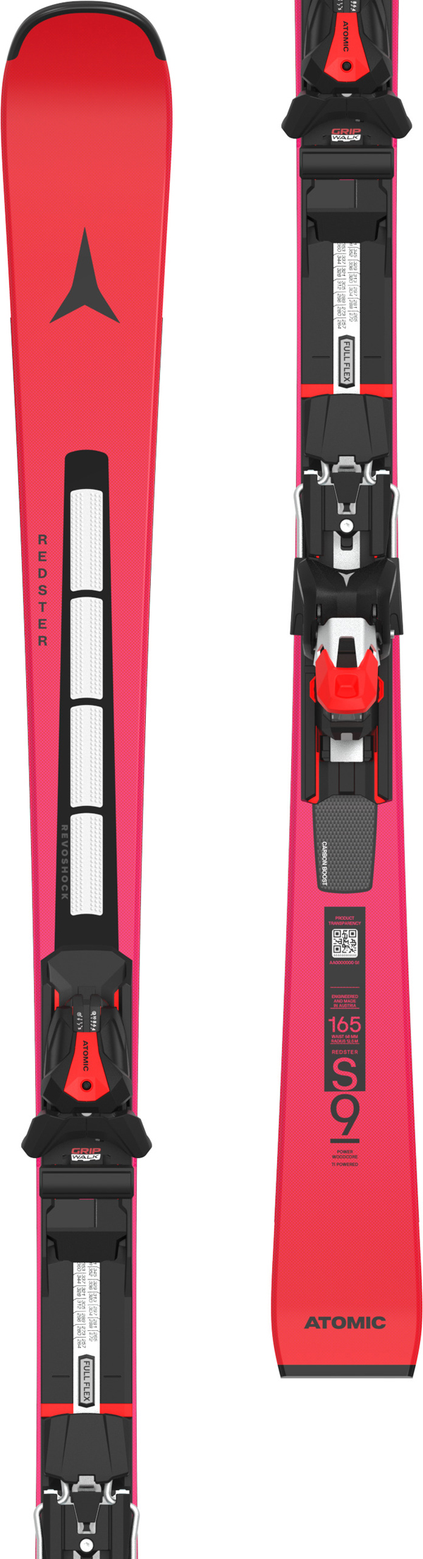 Product image 3 of the product “REDSTER S9 REVOSHOCK S Ski 2027 inkl. I 12 GW black/red 165”