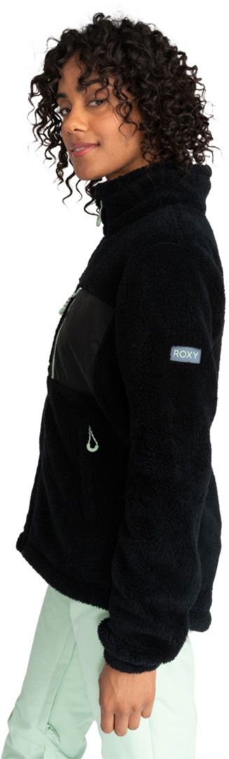 ROXY Snowboard Fleece Jacke ALABAMA Zip Fleece 2024 true black Pullover