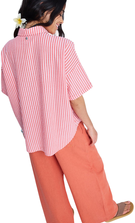 Product image 3 of the product “BEACHY NOSTALGIA STRIPE Shirt 2026 hibiscus sunrise stripe M”