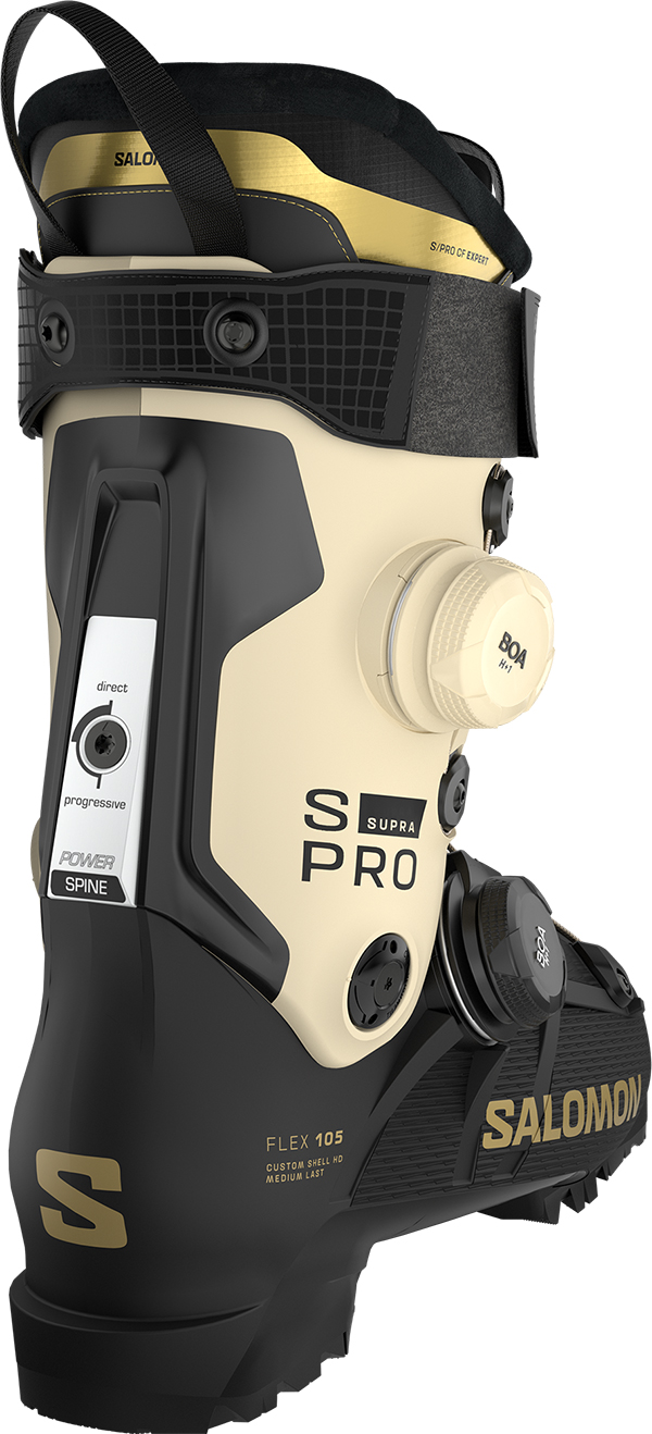 Product image 3 of the product “S/PRO SUPRA DUAL BOA 105W Ski Boot 2027 black/birch/gold metallic 23/23.5”