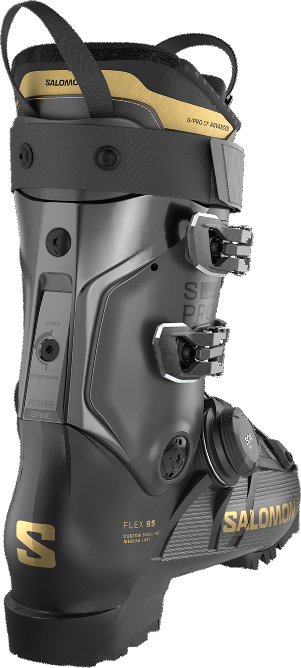 Artikelbild 3 des Artikels “S/PRO SUPRA S BOA 95 W Ski Schuh 2027 black/beluga metallic/gold metallic 27/27.5“