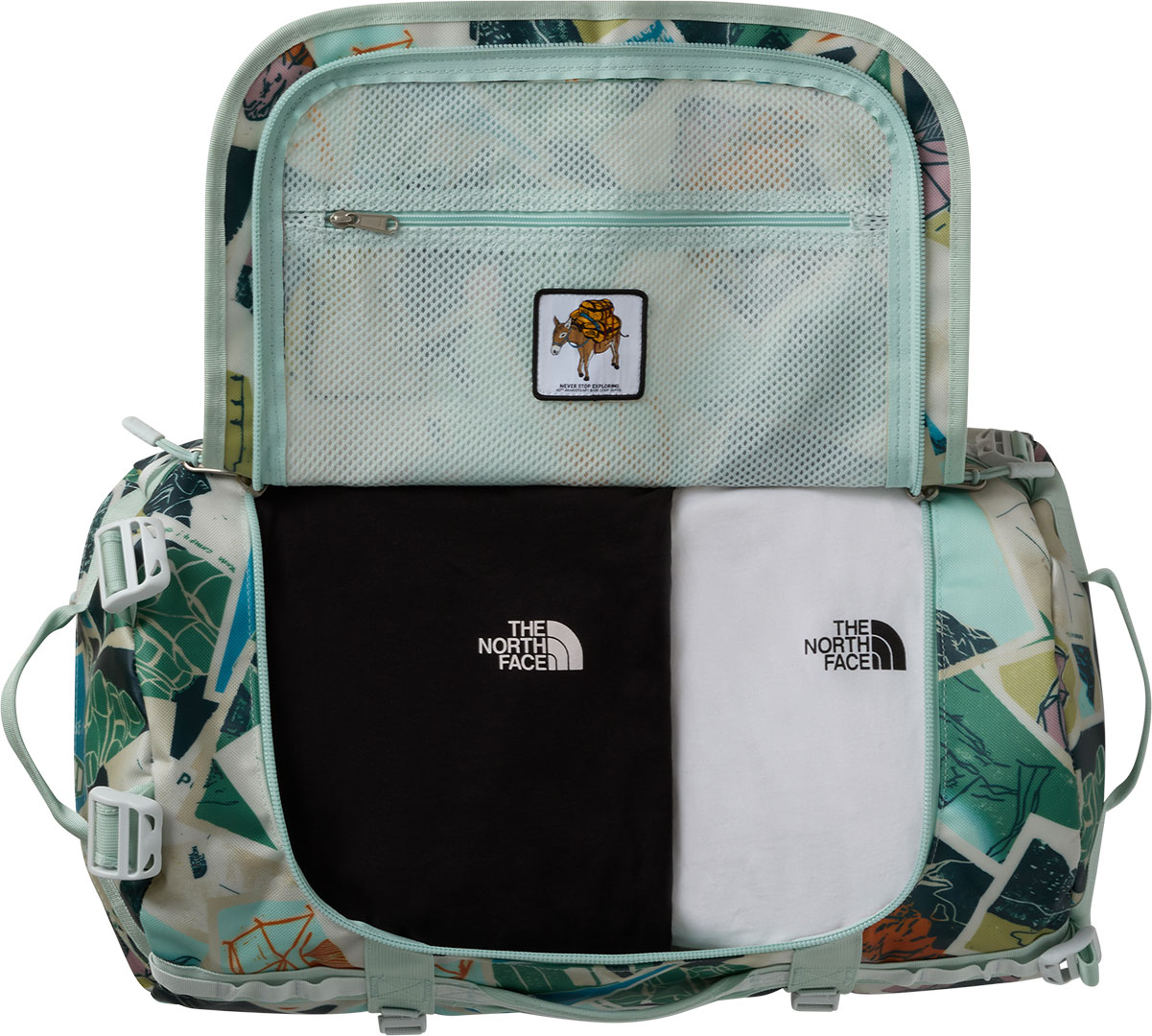 Product image 3 of the product “BASE CAMP S Bag 2026 opal frost tnf postcard print/opal frost pearl stone ”