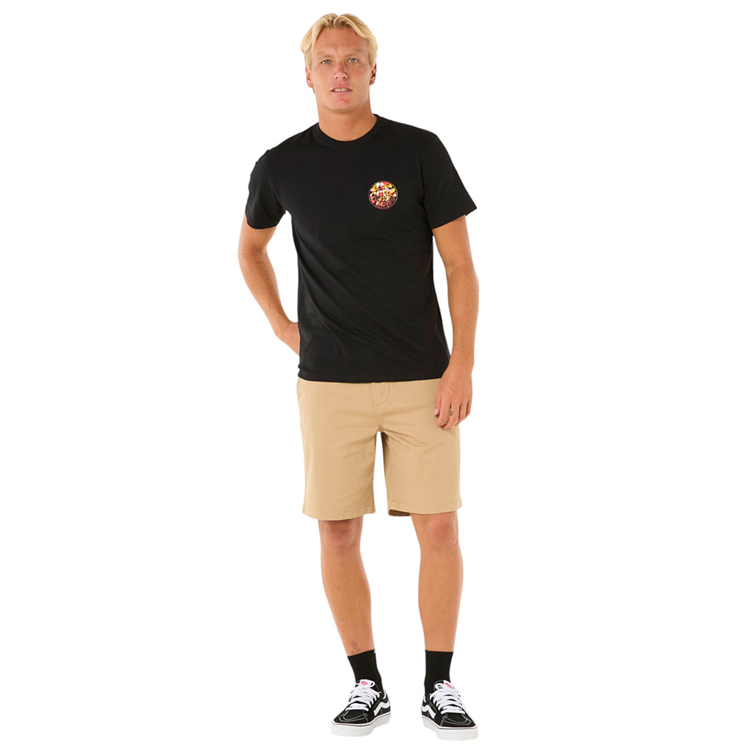 RIP CURL Shirt Tshirt Oberteil WETTIE PASSAGE ICON T-Shirt 2025 black Oberteil