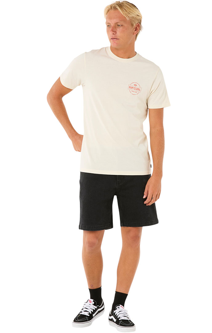 RIP CURL Shirt Tshirt Oberteil STAPLE T-Shirt 2025 bone Oberteil Top T-Shirt - Bild 10 von 36