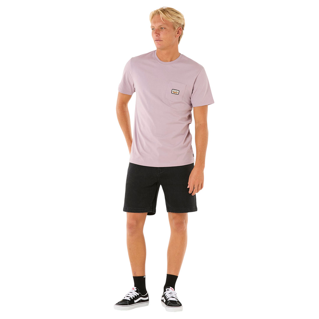 RIP CURL Shirt Tshirt Oberteil SURF PARADISE BADGE UPDATE T-Shirt 2025 smokey