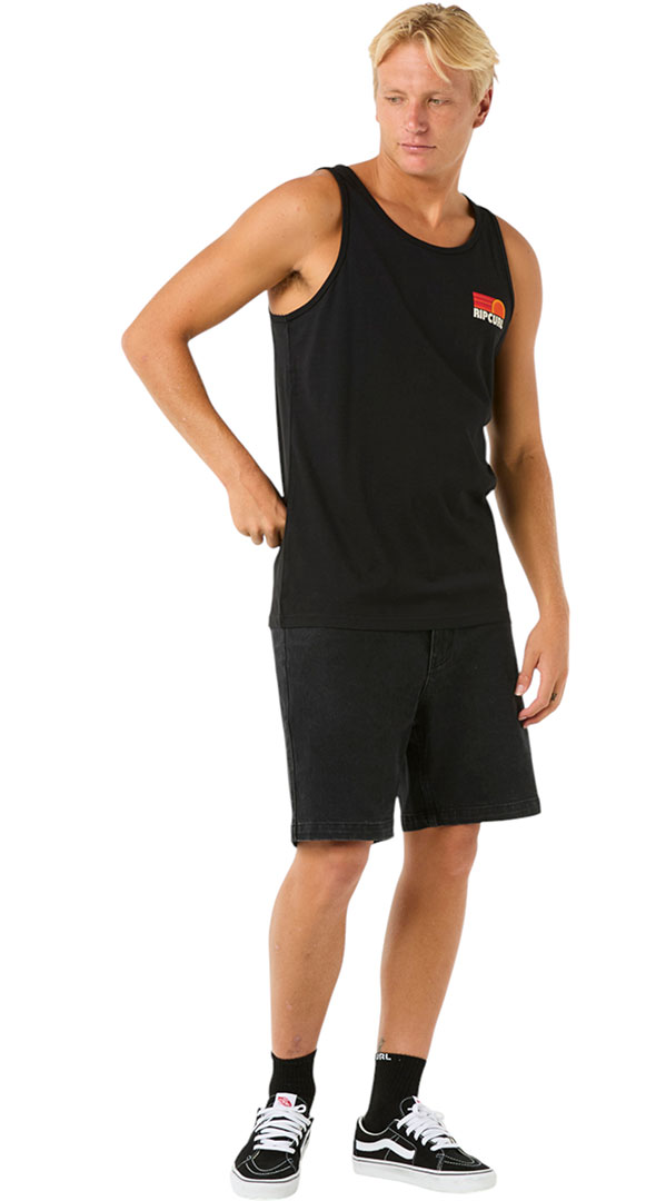 Camiseta RIP CURL parte superior SURF REVIVAL PEAKING Tank 2025 negra parte superior Top - Imagen 10 de 18