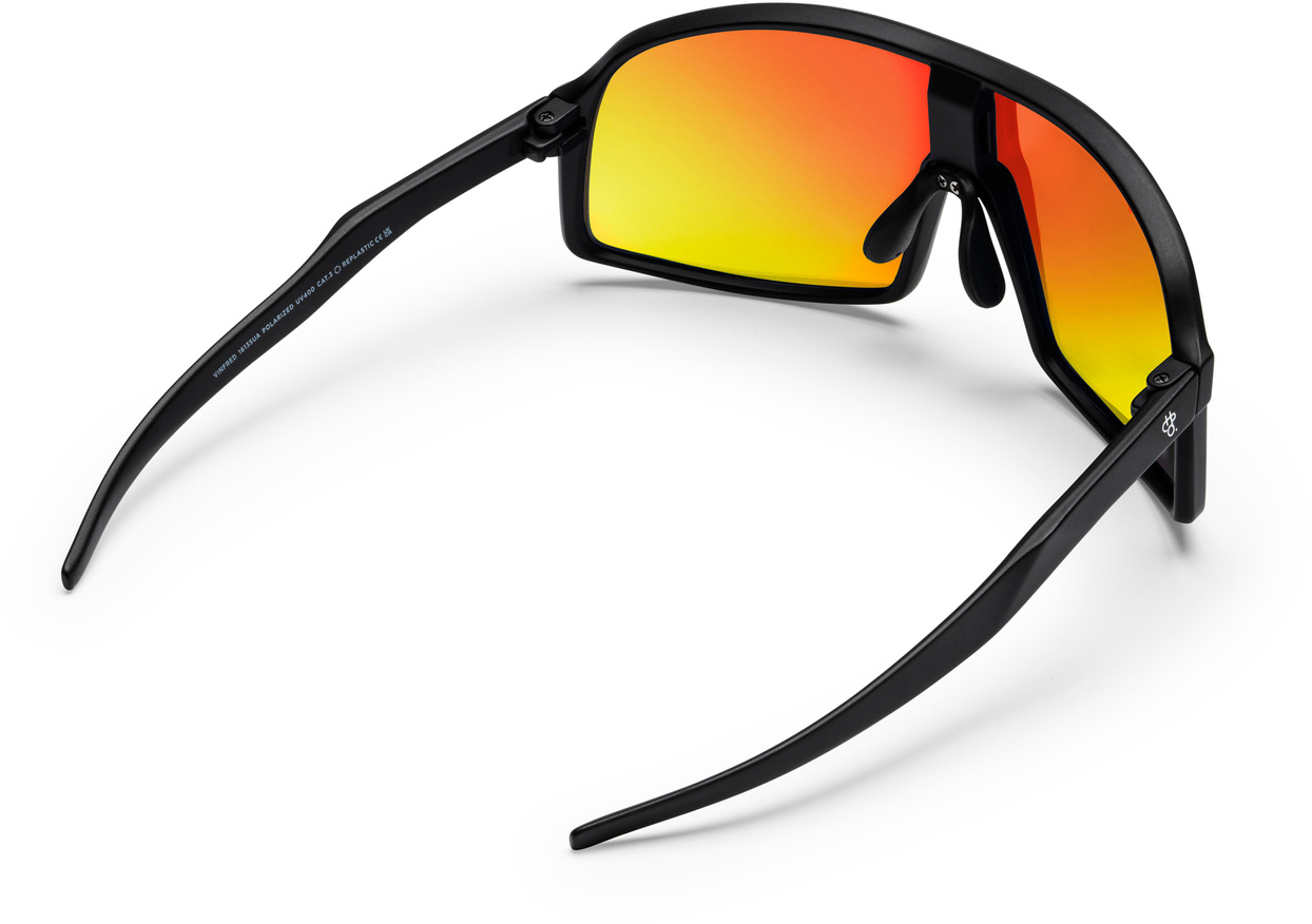 Product image 4 of the product “HENKE Sunglasses matte black/red mirror polarized ”