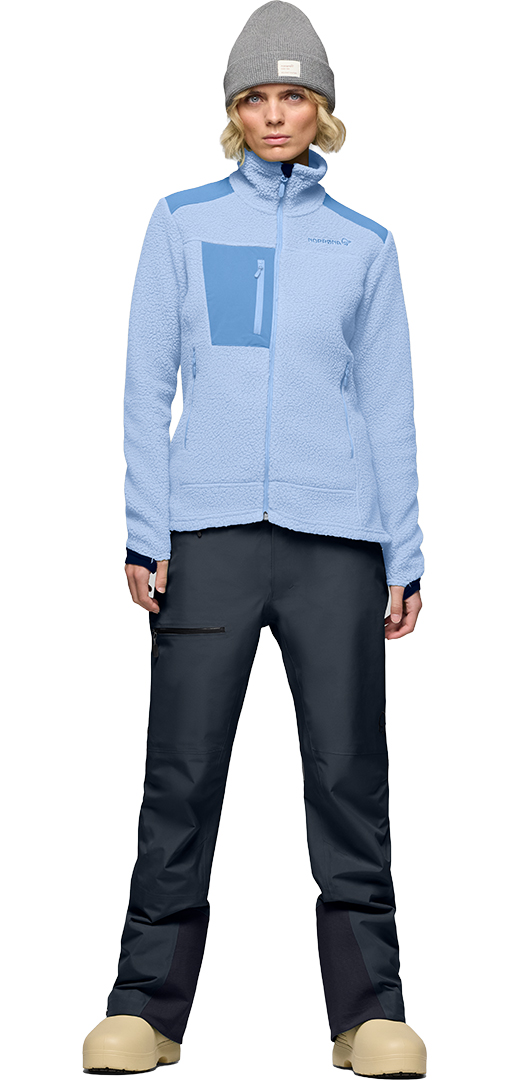 Artikelbild 4 des Artikels “TROLLVEGGEN WARM3 WOMEN Zip Fleece 2027 cashmere blue/allure L“