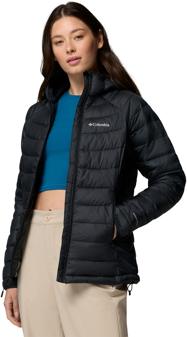 Product image 4 of the product “POWDER LITE II HOODED WOMEN Jacket 2027 black ripstop XS”