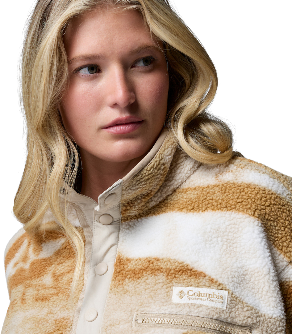 Product image 4 of the product “HELVETIA II PRINTED CROPPED WOMEN Fleece 2027 sea salt/summits S”