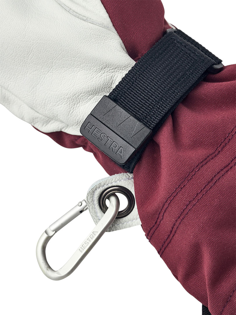 Product image 4 of the product “HELI SKI WOMEN Glove 2027 bordeaux/offwhite 9”
