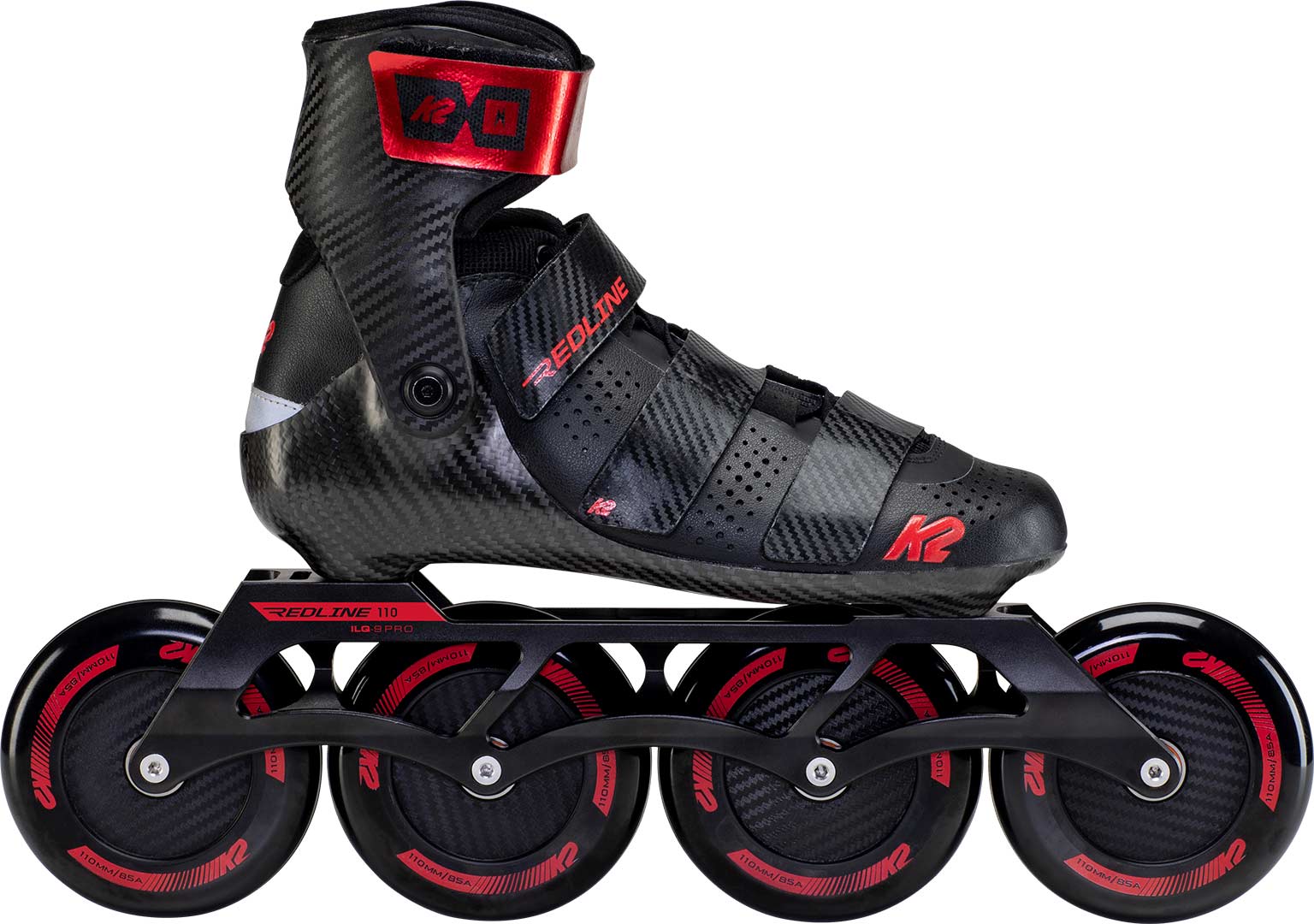 K2 Inliner Inline Skates REDLINE 110 Inline Skate 2022 blackred Speed Skate