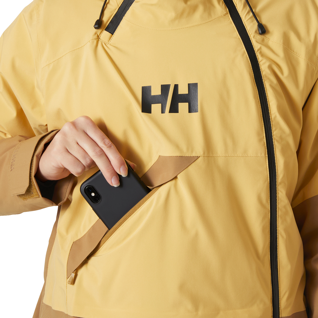 Helly hansen POWCHASER ASYM WOMEN Jacket sand Warehouse One