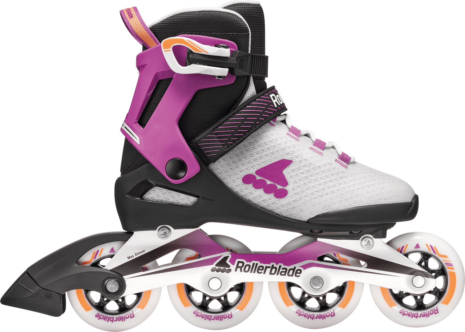 Artikelbild 4 des Artikels “MACROBLADE 84 W Inline Skate 2026 light grey/violet/orange 38/38,5“