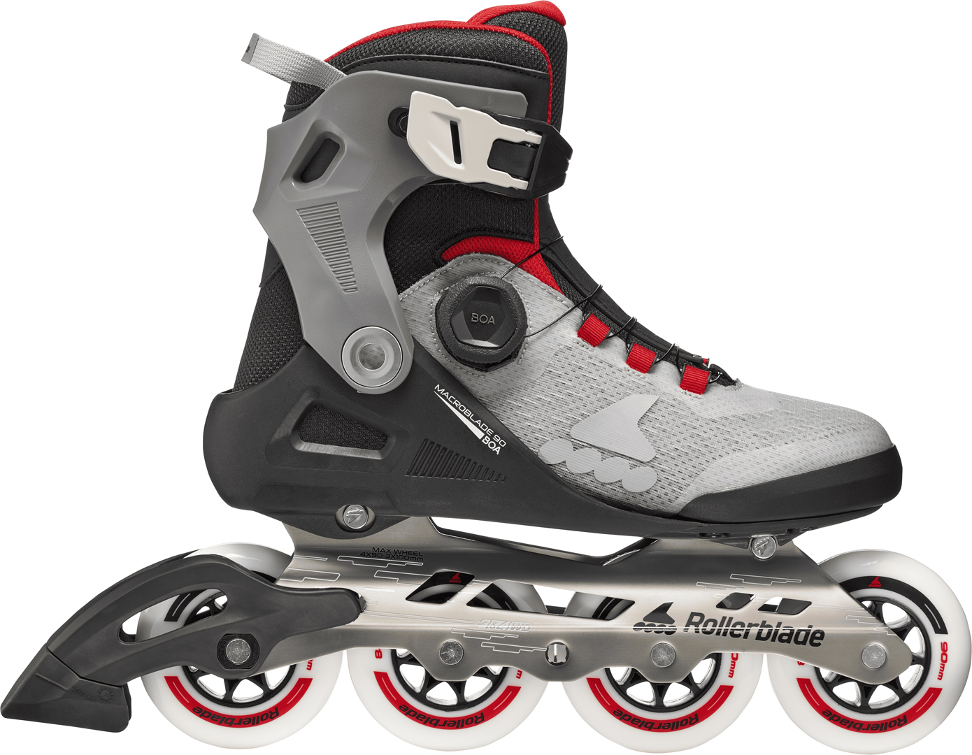 Artikelbild 4 des Artikels “MACROBLADE 90 BOA Inline Skate 2026 black/grey/red 40,5/41“