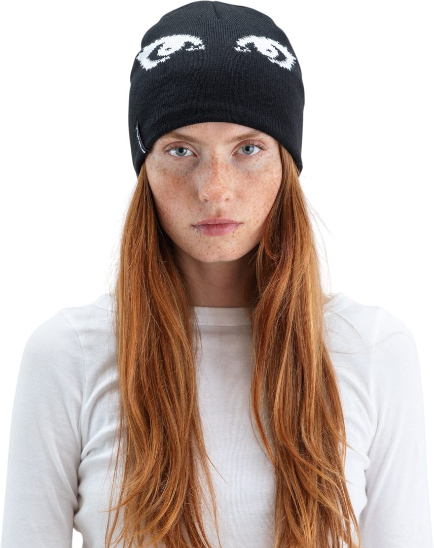 Product image 4 of the product “JACQUARD EYES Beanie 2027 black ”