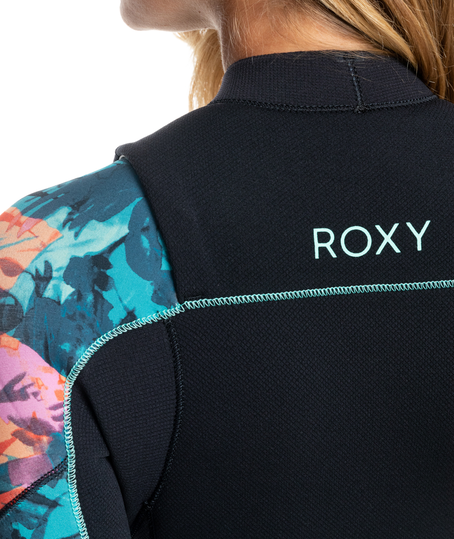 ROXY Neopren Surfanzug Neoprenanzug 43 ELITE XTRA-STRETCH PRINTED CHEST ZIP