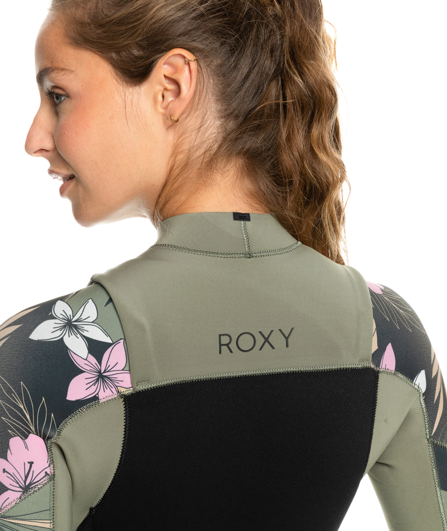ROXY Neopren Surfanzug Neoprenanzug 32 ELITE XTRA-STRETCH PRINTED CHEST ZIP